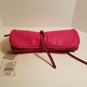 a.n.d. hot pink jewelry case